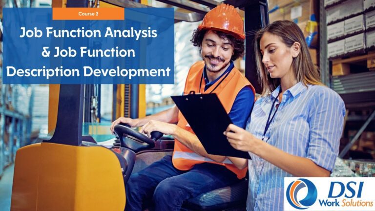Job Function Analysis & Description Development
